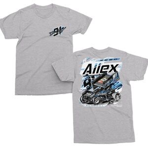 Allex Racing Sprint Car Graphic T-Shirt | Light Grey